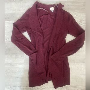 Maroon Cardigan woman’s size medium